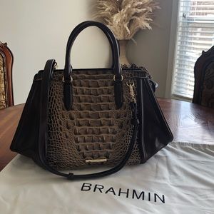 Brahmin Arden coffee Norland satchel . Will take reasonable offers